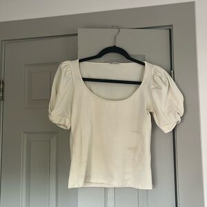 Reformation balloon sleeve shirt